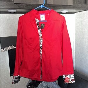 Red Button Down Shirt